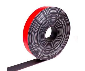 Rouleau Aimanté avec Adhésif Mousse, Bande Magnétique en Rouleau de 10m largeur 40mm, épaisseur 1,5mm