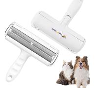 Rouleau Autonettoyant & Pinceau Poils d'Animaux - Brosse Magique Lavable pour Vêtements, Canapés, Tapis - Attrape-Bouloches Réutilisable Idéal pour Chats et Chiens