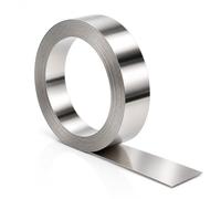 Rouleau Bande Feuille Acier Inox 304 1m 25mm Largeur Épais 0,05mm-0.5mm | Feuillard Métalique Étroite Plaque Tôle Fine Pour Calage Entretoises Découpe Pliage Réparation Bricolage(0.5*25*1000mm)