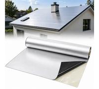 Rouleau Bitume Aluminium Adhésif, Membrane Imperméable pour Réparation Toit | Couverture Souple Autocollante pour Abri, Cabane, Terrasse, Fuite, Fissure et Surface de Toiture Plate(1.2 mm Thick,1 x 5 m)