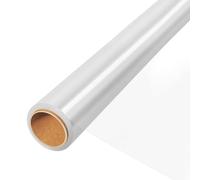 Rouleau Cellophane Emballage Cadeau 45cm x 15m,Épaisseur 3 mm - Papier Cadeau Transparent Cristal & Papier Fleuriste Transparent