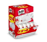 Rouleau correcteur Pritt ECO Flex Sideway, Application latérale, réécriture immédiate, Pointe Flexible, Largeur env. 4,2 mm, Longueur env. 10 m, Set économique de 16 Rouleaux