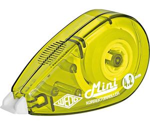Rouleau correcteur WEDO Mini, 4,2 mm x 6 m, couleurs assorties écriture immédiate, sans solvant, boîtier en (257 0420699)