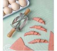 Rouleau Coupe Pâte Croissant - Découpe facile pour pâtisserie, ustensile précis pour croissants, brioches et viennoiseries