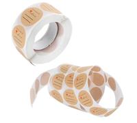 Rouleau D’autocollants Ronds en Papier Kraft, Décoration Adhésive | Enveloppes et Boîtes, Usage Boutique de Jouets ou Pâtisserie, Style Étiquette Ronde