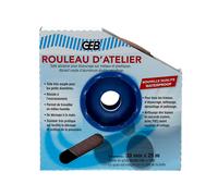 GEB Rouleau atelier 836005 – Toile abrasive grain 100 – 38 mm x 25 m – Corindon brun
