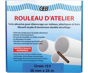 Rouleau d'atelier imperméable 38 mm x 25 m - Geb