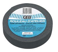 Rouleau d'atelier toile abrasive grain 60 en rouleau de 38mmx25m en boîte dévidoir réf. 836001