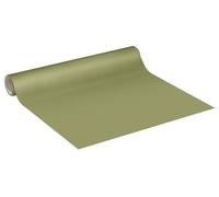Rouleau d'autocollants en vinyle imperméables (vendu au mètre) – Autocollants lavables pour la cuisine, les meubles, les armoires, les portes – 60 cm x 20 m – Vert olive