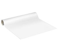 Rouleau d'autocollants en vinyle imperméables (vendu au mètre) – Autocollants lavables pour la cuisine, les meubles, les armoires et les portes – 60 cm x 20 m – Blanc