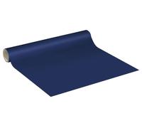 Rouleau d'autocollants en vinyle imperméables (vendu au mètre) – Autocollants lavables pour la cuisine, les meubles, les armoires, les portes – 60 cm x 20 m – Bleu foncé
