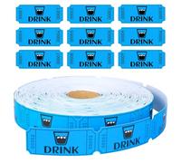 Rouleau de 1000 Tickets Boisson Rouges Numérotés pour Tombola (Loterie), Ticket Gagnant, Jeton Buvette, Bon pour Boissons Gratuites, Papier Épais pour Fêtes, Événements et Soirées (Bleu)