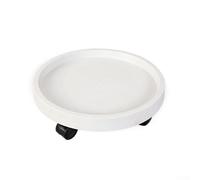 Rouleau de 400 mm de diamètre pour charges lourdes, y compris les grands arbres en pot, les pots de jardin et les tonneaux de whisky sur n'importe quel pot (blanc)