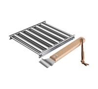 Rouleau de barbecue chaud pour chien - Roulettes antiadhésives en acier inoxydable - Pour pique-nique, extérieur, camping, parking, fêtes, barbecue, cuisine, maison et buffet