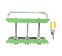 Rouleau de bord à trois stations pour le cintrage de toitures métalliques, cintreuse à rouleaux de bord pour tôle, équipée de rouleaux en forme de V, adaptée aux aciers de calibre (Verte)