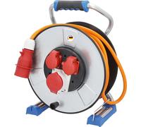 Rouleau de câble IronCoat CEE, rallonge de 25 m, H07BQ-F 5G2,5, 2 prises, dont 1 CEE