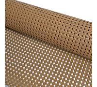 Rouleau de Cannage Rotin Plastique, 100cm de Largeur Cannage Rouleau Synthétique pour Chaise Meuble, Rouleaux Tissu en Rotin pour Canage pour Bricolage Armoire Plafond Lit Brun Foncé(40x500cm)