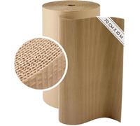 Rouleau de Carton Ondulé 70 cm x 10 m | Emballage de Protection Résistant | Parfait pour les Expéditions, Bricollage