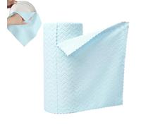 Rouleau de chiffon de nettoyage en microfibre - 22,5 x 22,5 cm - Déchirable - Réutilisable - Absorbant et lavable - 30 feuilles de brocart en polyester - Atelier, salle de bain, ménage