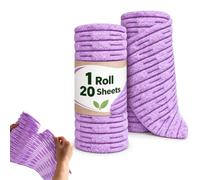 Rouleau de chiffon de nettoyage en microfibre déchirable à la main en | Rouleau de chiffons de nettoyage en fibre de bambou, torchons de nettoyage ménagers, non pelucheux, très absorbants, jetables