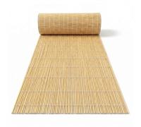 Rouleau de Clôture en Roseau Naturel pour Jardin Extérieur, Canisse Brise-Vue Respirant avec Protection Soleil et Vent, Store Occultant pour Décoration de Cour et Pergola(Nature,110x300cm)