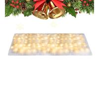 Rouleau De Couverture De Neige De Noël Tapis Doux avec Décorations | Décorations En Faux Tapis Et Nappe Pliable Spacieuses Pour Sol Intérieur Cheminées Arbres