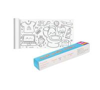 Rouleau de dessin pour enfants 30x300 cm, nouveau 2025 grand rouleau de papier de coloriage collable pour enfants tout-petits, papier à dessin artistique pour peinture, feuille de coloriage de table à