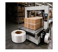 Rouleau De Feuillard Tissé, Feuillard De Cerclage En Polypropylène (PP) pour Machine, pour Palettes, Cartons Et Emballages Industriels, Résistance À La Rupture Élevée : 1300 Lb(White/13)