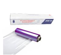 Rouleau de Film Etirable Alimentaire Transparent 45cm x 300M avec Boîte Distributrice - D-Work