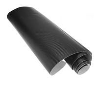Rouleau de film vinyle en fibre de carbone 3D 60 cm x 2 m Noir