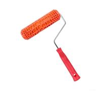 Rouleau de gaufrage 3D pour impression murale - Outil de peinture texturé professionnel pour couvrir les imperfections - Rouleau en caoutchouc facile à utiliser pour décoration 32 cm (A)