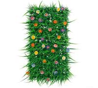 Rouleau de gazon artificiel 4 x 1 m Vert réaliste 31,5 × 60 cm | Dimensions : 4 x 1 m, mélange vert émeraude réaliste, coutures résistantes, protection UV, utilisation sur le balcon du