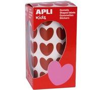 Rouleau de gommettes coeur - Rouge - 900 pcs Rouge G