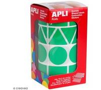 Gommettes Rouleau Formes Géométrique 27 Mm Vert X 1 357 - Apli Agipa