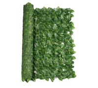 Rouleau de haie de lierre artificiel - Clôture en faux feuillage - Panneau | Tapis de protection résistant aux UV, résistant aux intempéries, toile de fond murale, fausse vigne extensible pour