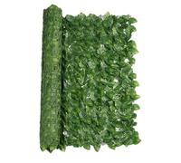 Rouleau de haie de lierre artificielle verte pour protection de l' , clôture de jardin, extérieur, intérieur, balcon, aménagement paysager, décoration murale, panneau de feuilles de treillis