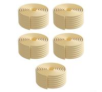 Rouleau de joint d'étanchéité en éponge haute densité pour porte et fenêtre - Isolation acoustique pour la maison et le bureau - 7,5 mm d'épaisseur (beige)