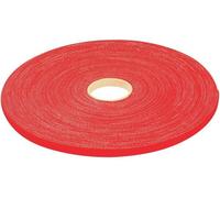 Rouleau de lien auto-agrippant largeur 10 mm - rouge - 20 m