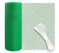 Rouleau de maille en fil de fer pour poulets en plastique 3m Clôture en maille en plastique pour élevage de volailles Filet de balcon de jardin pour décoration de la maison et jardinage, clôture