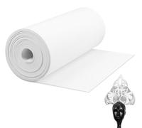 Rouleau de mousse EVA, dimensions 40 x 500 cm, épaisseur 4 mm, couleur blanche, pour cosplay et travaux de bricolage