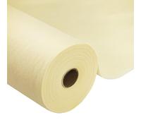 Rouleau de nappe beige - 1,18 x 45 m - 1 rouleau de nappe jetable en tissu non tissé - Idéal pour toutes les fêtes, mariages, fêtes d'anniversaire, restauration, taille et couleur au choix