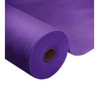Rouleau de nappe - Violet - 1,18 × 45 m - 1 rouleau de nappe jetable en tissu non tissé - Idéal pour toutes les fêtes, mariages, fêtes d'anniversaire, restauration, taille et couleur au choix
