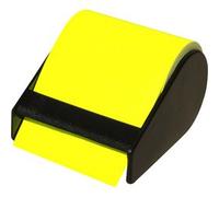 Rouleau de notes adhésives en dévidoir, jaune