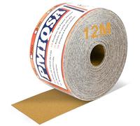 Rouleau De Papier Abrasif Grain 150, 70 mm X 12 m Papier Abrasif à Boucles Et Crochets Pour Automobile, PonçAge De Bois, Finition De MéTaux, Plastiques, Blocs De PonçAge à Main(Jaune)