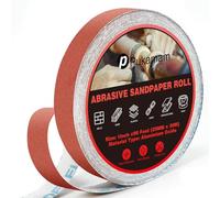 Rouleau de Papier Abrasif Grain 180, Papier à Poncer Sec et Humide, 25 mm x 30 m, Rouleau Abrasif pour la Réparation de Meubles en Bois, le Ponçage de Métaux, le Polissage de Voitures