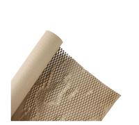 Rouleau de papier alvéolé， Rouleau de papier bulle en nid d'abeille, paquet 2, 50 cm x 9 m, for l'emballage produits fragiles(Color 7)