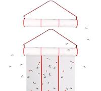 Rouleau de Papier Anti-Mouches Collant de 2 pièces 13, 12 Pieds, piège Suspendu à Ruban Anti-Mouches pour extérieur/intérieur, Serre, écuries, Jardin, Utilisation Horizontale ou Verticale