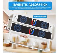 Rouleau de papier d'aluminium triple, guide de coupe magnétique, coupe-film alimentaire, déballer de papier d'aluminium