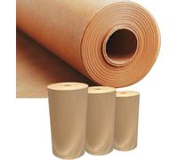 Rouleau de papier kraft brun naturel. Disponible en longueurs de 100 à 300 mètres, 30, 60, 90 ou 105 cm. (105 cm x 100 m)