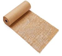 Rouleau de papier nid d'abeille 50 cm x 25 m - Papier d'emballage 80 g/m² - Comme matériau de remplissage pour emballage cadeau - Papier de protection pour expédition - Rembourrage floral - Papier